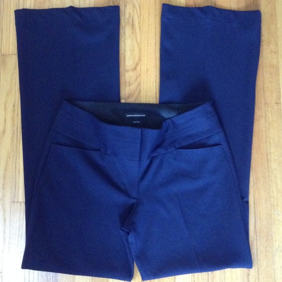 Express Design Studio Dark Navy Career Pants - Picture 1 of 8